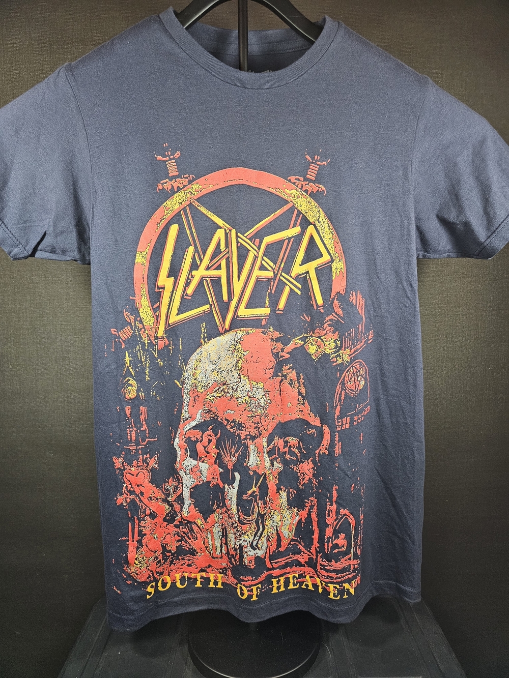 Slayer 'South of Heaven' Short Sleeve Graphic Tee - Navy
